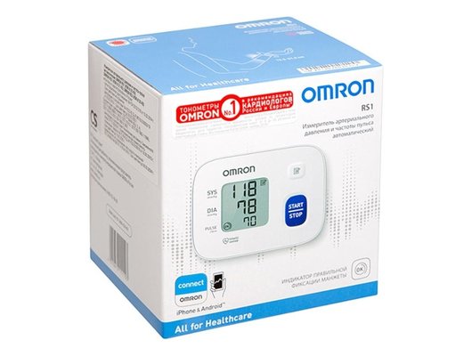 Тонометр OMRON RS1 на запястье